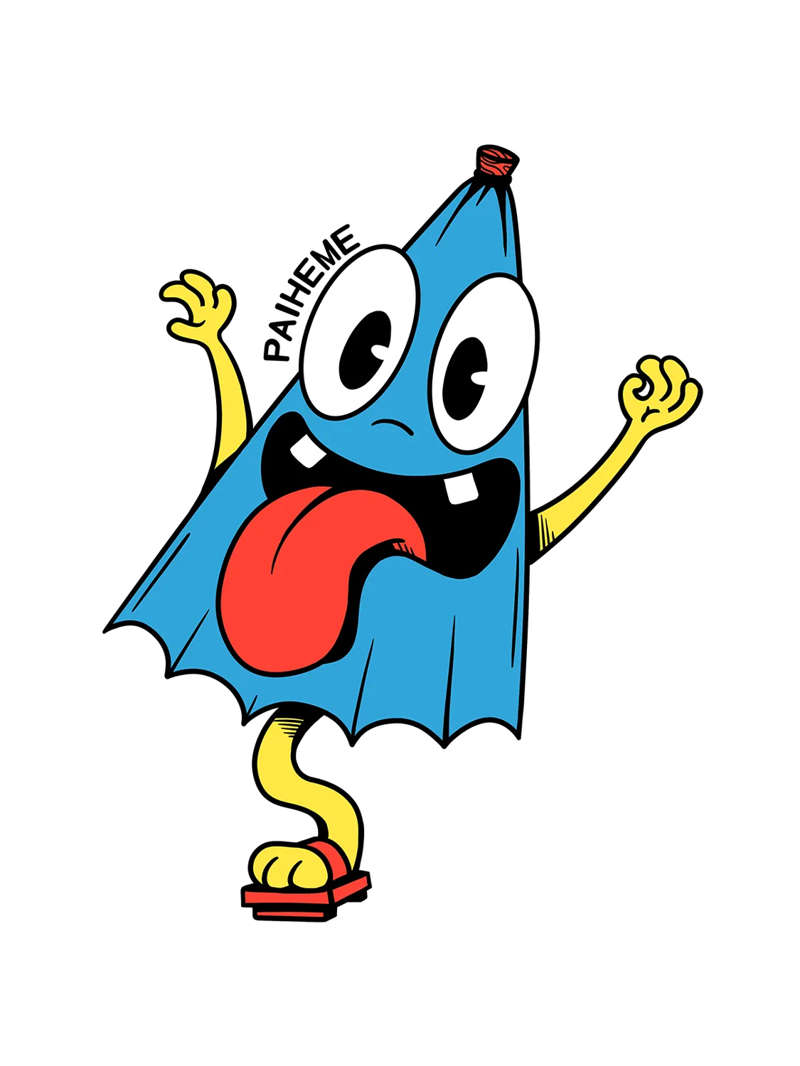 Sticker Kasa-obake, collection Retro Toys vinyle brillant