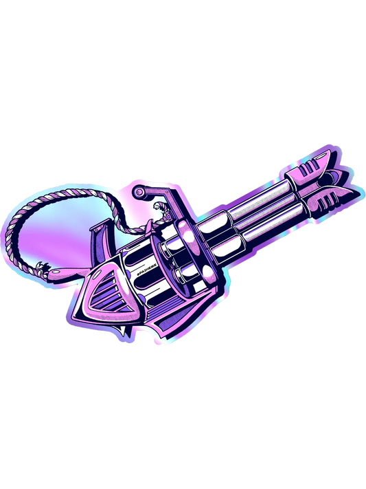 Sticker holographique comics JINX, vinyle brillant