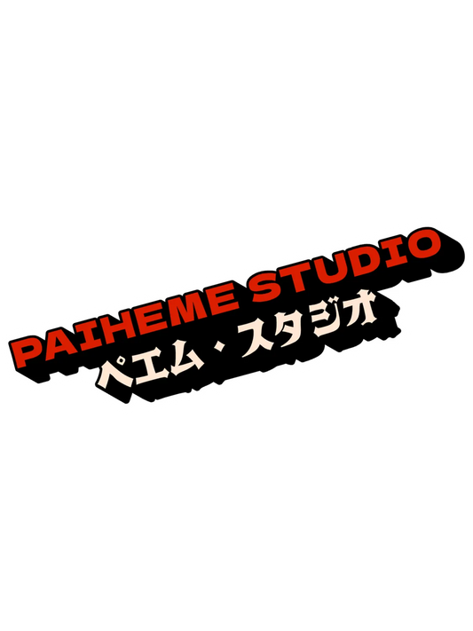Sticker typo Paiheme Studio, vinyle brillant