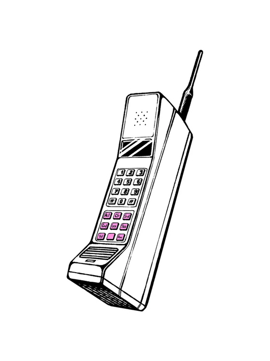 Sticker Phone holographique, vinyle brillant