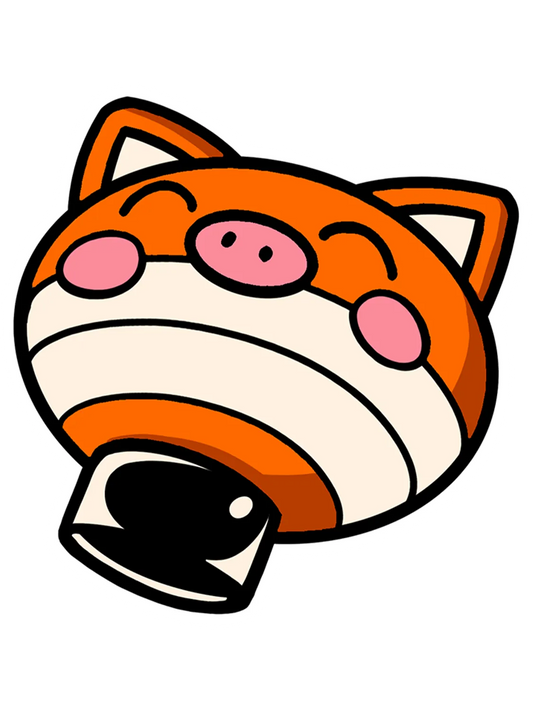 Sticker Pig, collection Konbini Japonais vinyle brillant