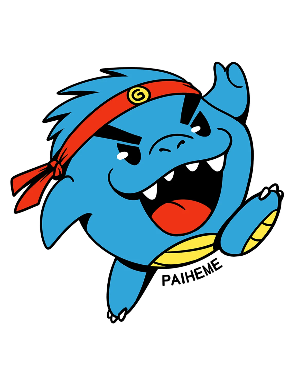 Sticker Pocket Kaiju, collection Retro Toys vinyle brillant