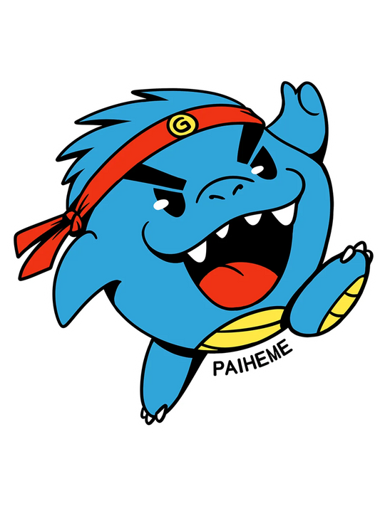 Sticker Pocket Kaiju, collection Retro Toys vinyle brillant