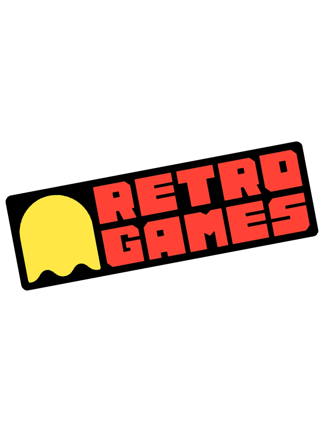 Sticker Retro Games, collection Retro Toys vinyle brillant