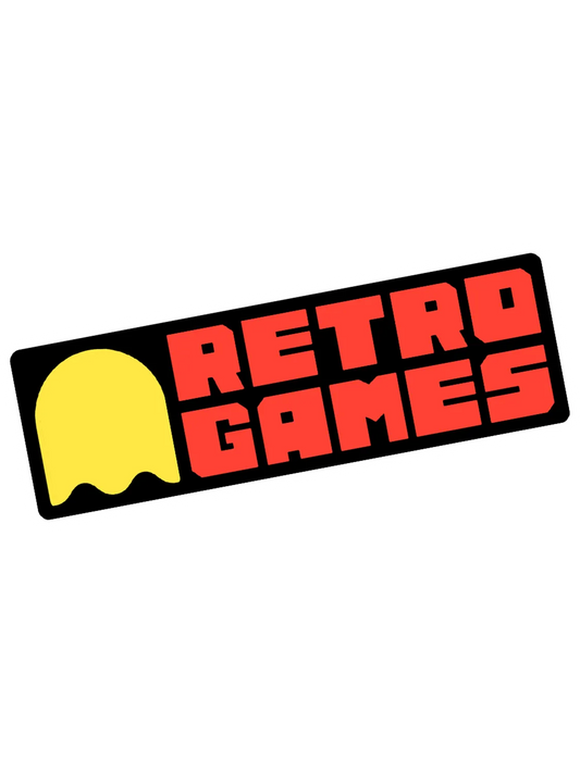 Sticker Retro Games, collection Retro Toys vinyle brillant