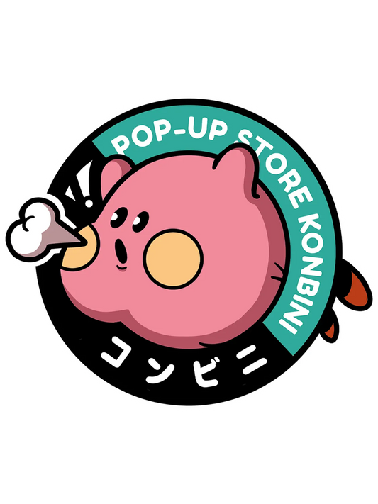 Sticker personnage rond kawaii, collection Konbini Japonais