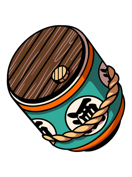 Sticker Sake, collection Konbini Japonais vinyle brillant