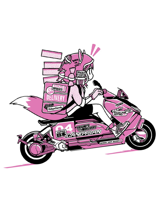 Sticker Scooter, stickers japonais vinyle brillant