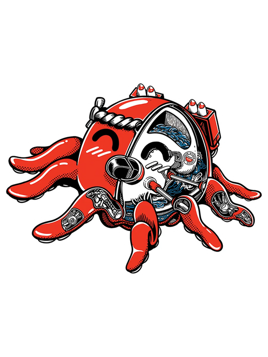 Sticker Takoyaki Rocket, sticker japonais vinyle brillant