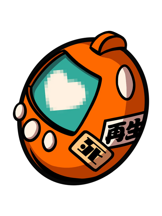 Sticker jeu électronique rétro, collection Konbini Japonais