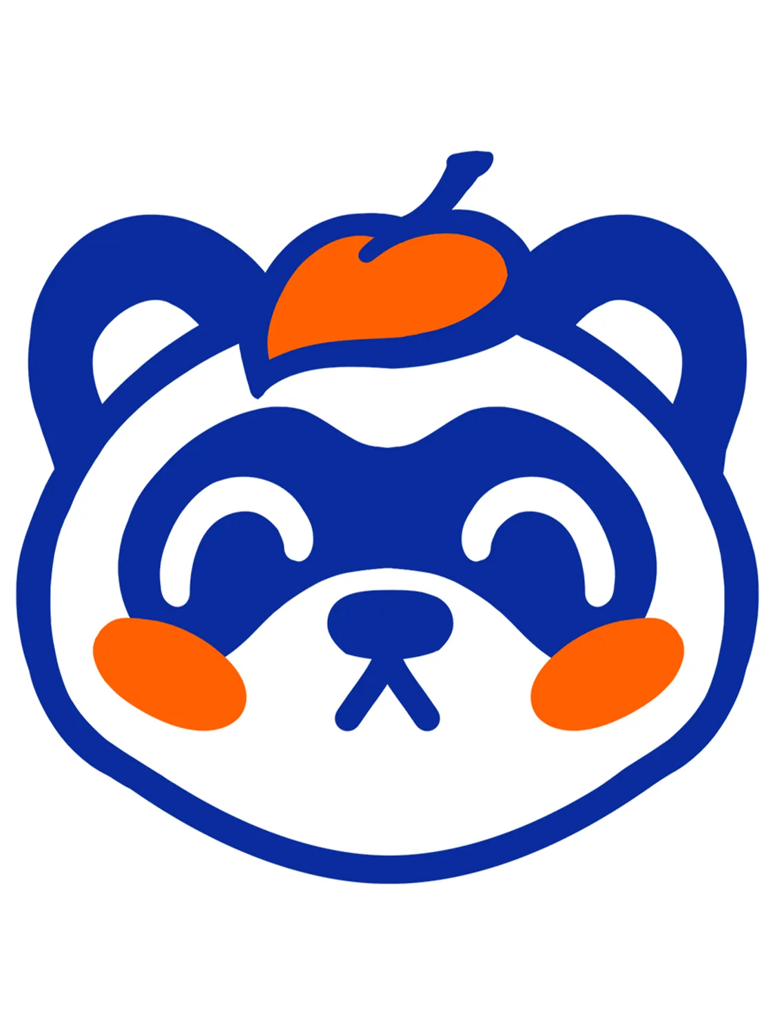 Sticker Tanuki baseball, sticker japonais vinyle brillant