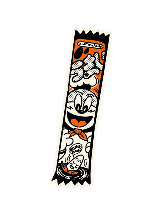 Sticker Umaibo, série Oishi Tattoos vinyle brillant