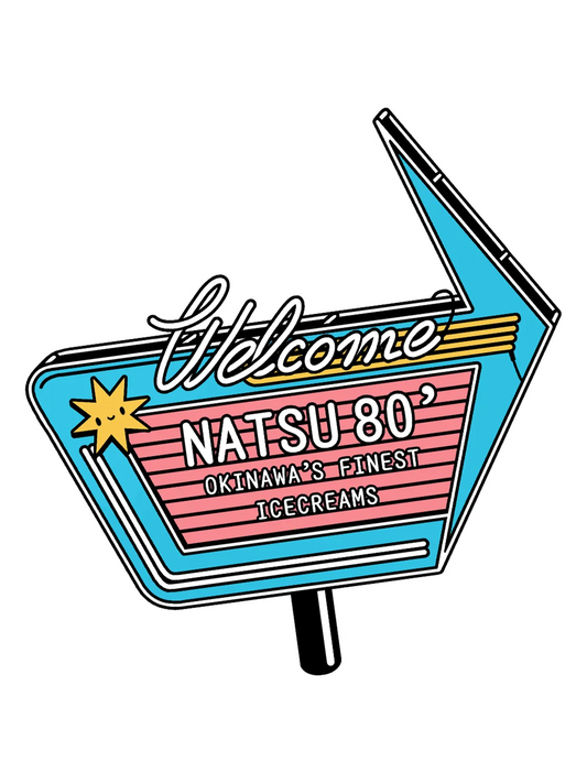 Sticker Welcome, stickers japonais vinyle brillant