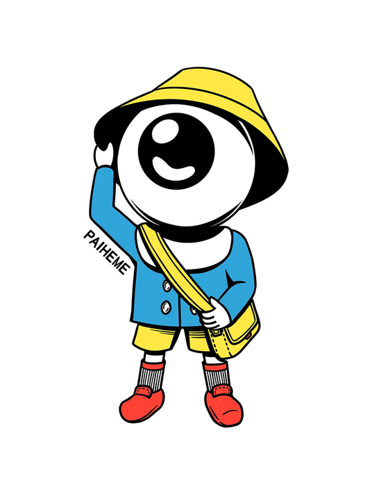 Sticker Yokai Schoolboy, collection Retro Toys vinyle brillant