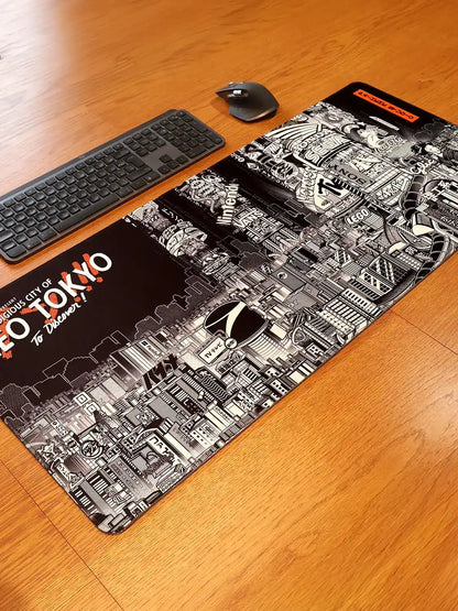 Tapis de souris style japonais Neo Tokyo, vue complète