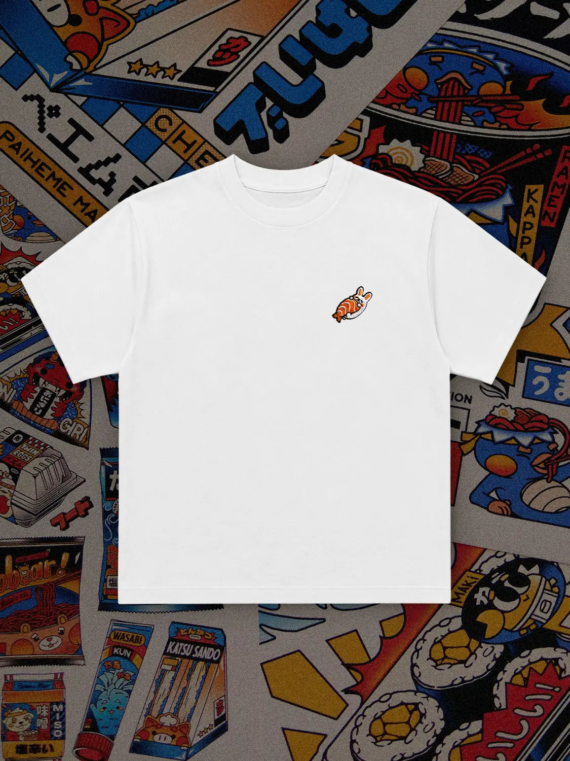 T-SHIRT BRODÉ SUSHI USAGI