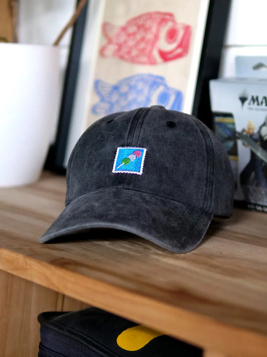 Casquette motif japonais Dango, vue de face