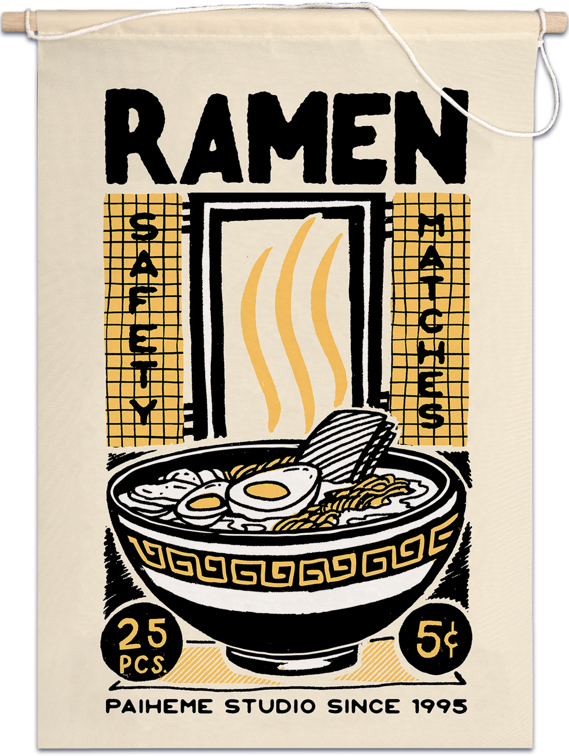 Drapeau Ramen, vue en situation