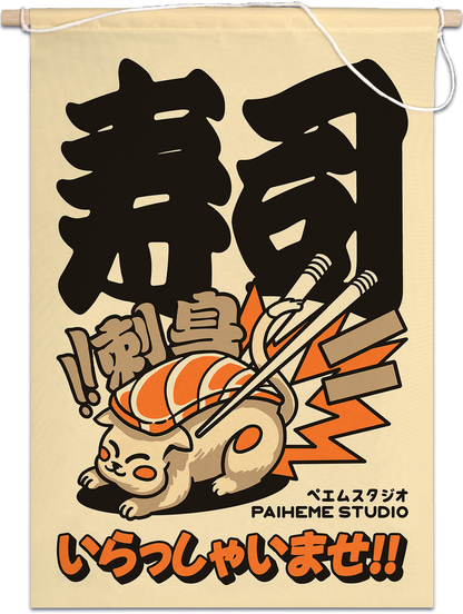 Drapeau Sushicat, vue en situation