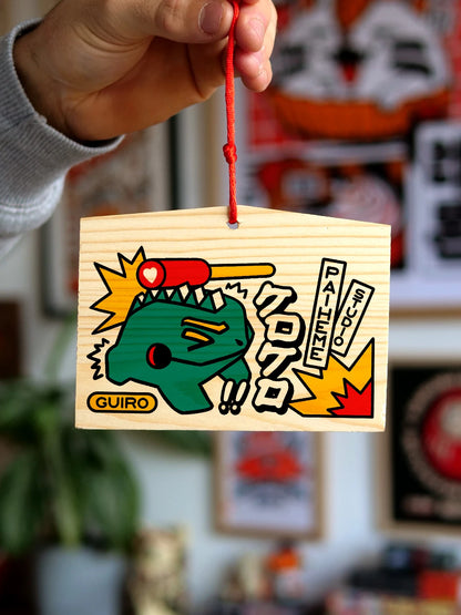 Ema Japon achat Guiro, plaque en bois