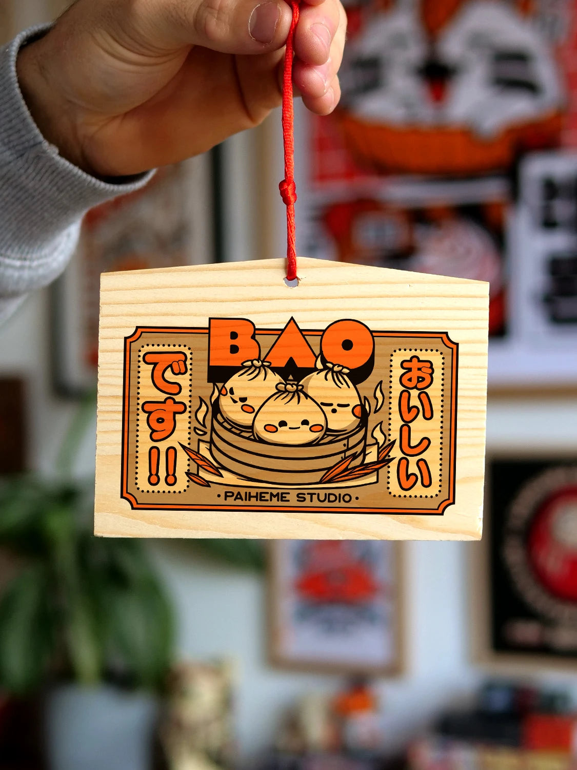 Acheter ema Japon Bao, plaque en bois