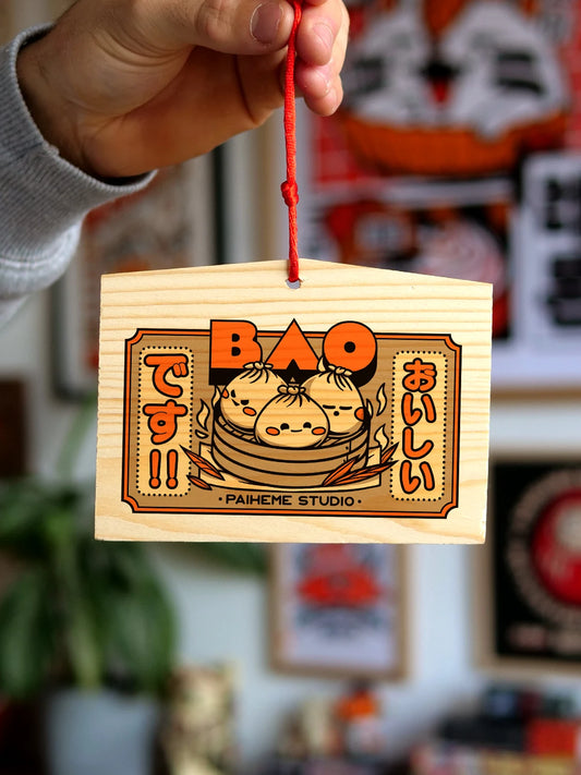 Acheter ema Japon Bao, plaque en bois