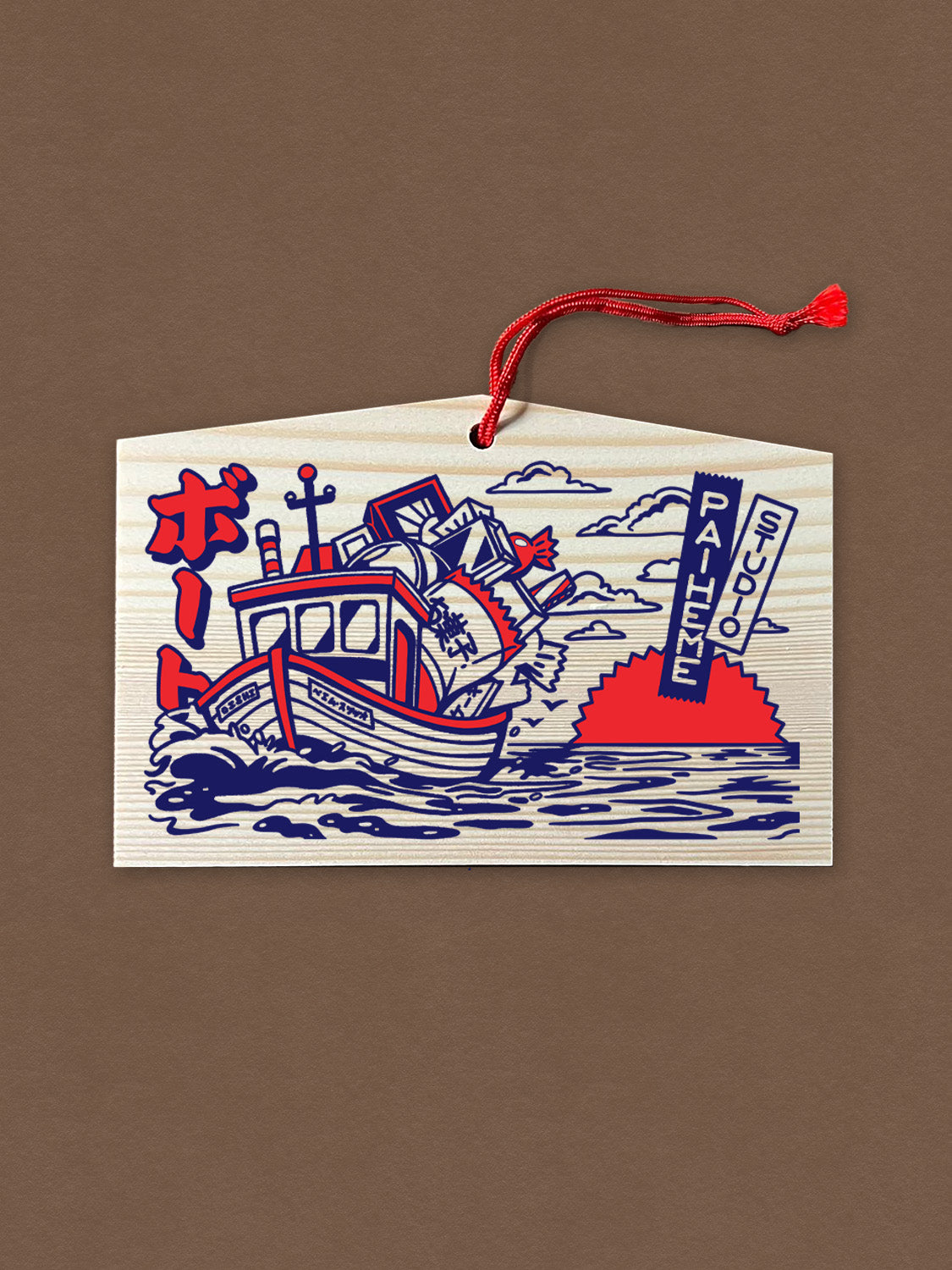 Ema japonais Candy Boat, en situation
