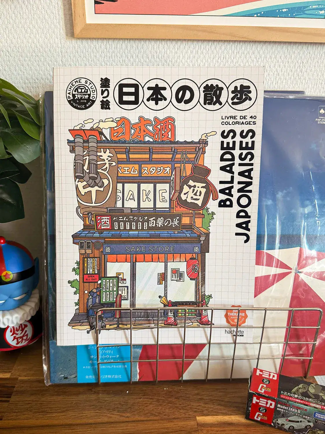 Livre de coloriage Balades japonaises, mise en situation