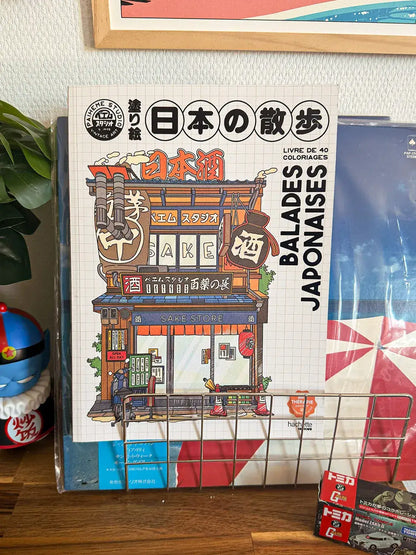 Livre de coloriage Balades japonaises, mise en situation