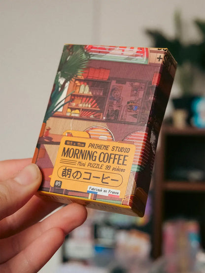 Mini-Puzzle Morning Coffee 99 pièces, boîte