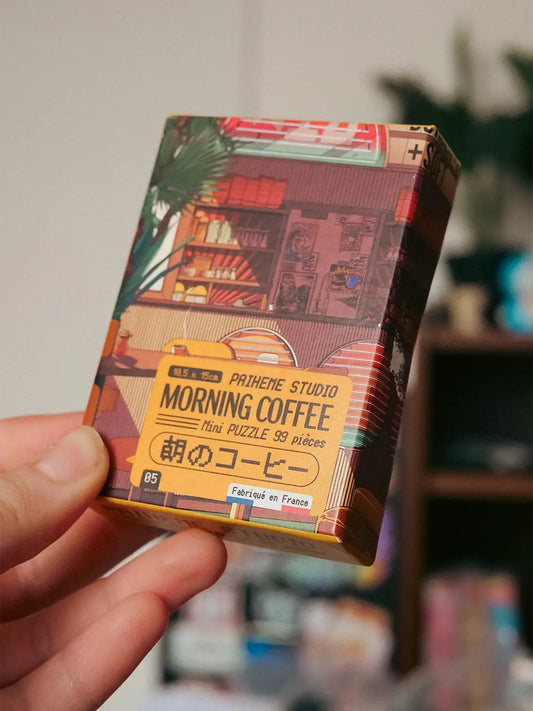 Mini-Puzzle Morning Coffee 99 pièces, boîte