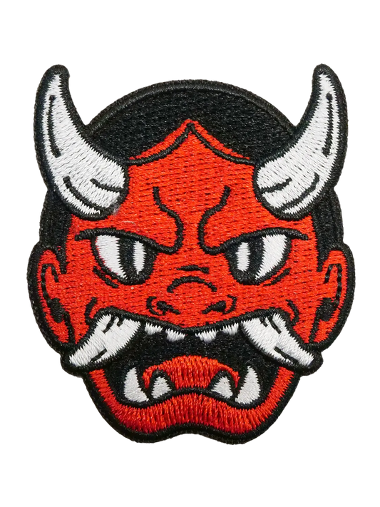 Patch japonais Oni Man, brodé thermocollant
