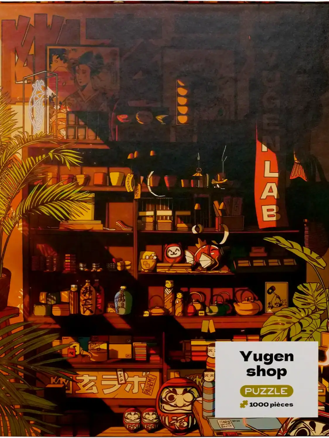 Puzzle art japonais Yugen Shop, visuel complet assemblé