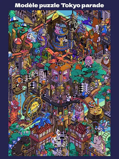 Puzzle japon Tokyo Parade, zoom sur les détails