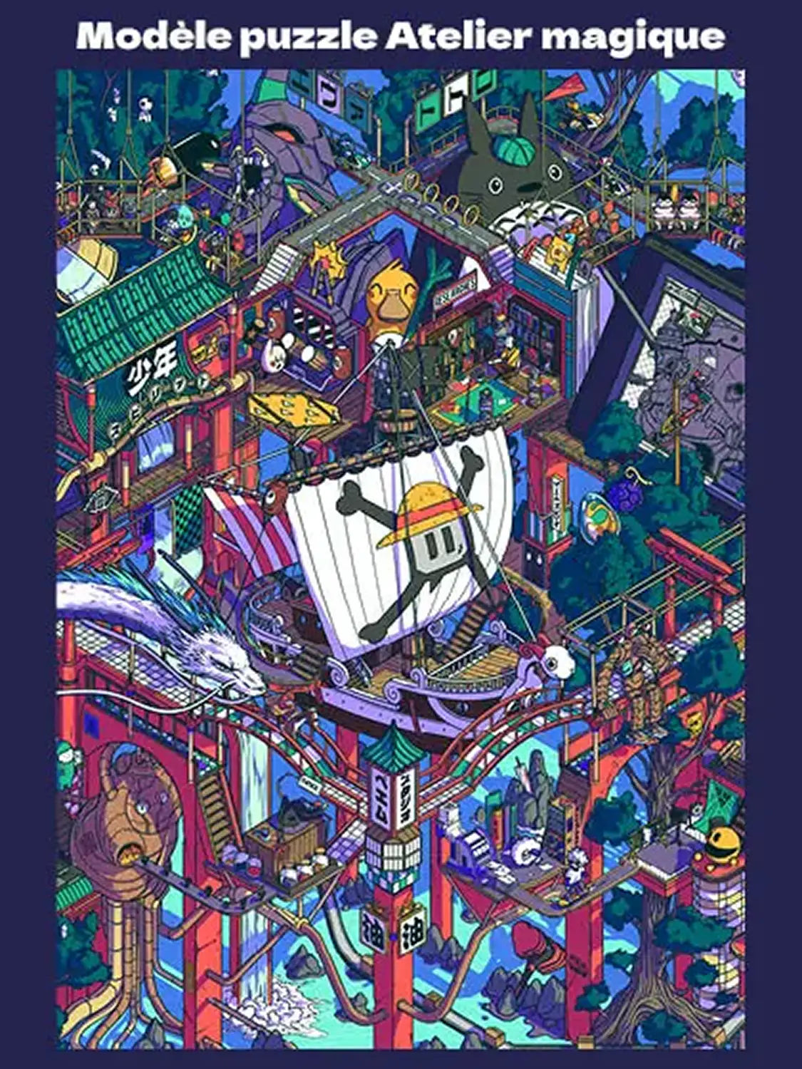 Puzzle japonais Atelier Magique, zoom sur les détails