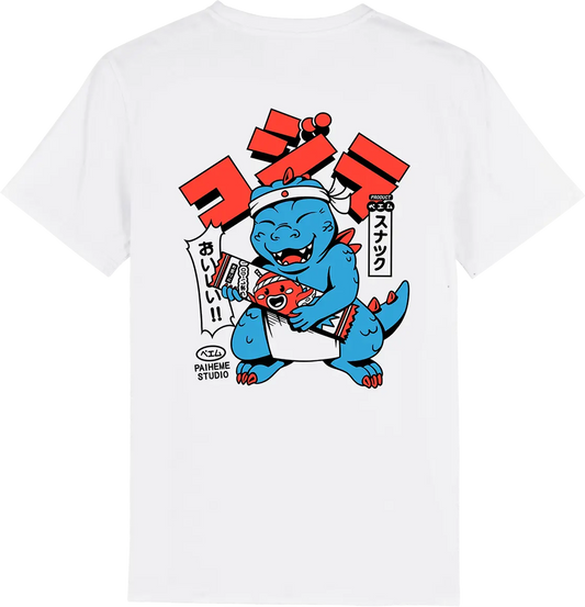 T shirt imprimé japonais Kaiju Colo, dos imprimé DTF