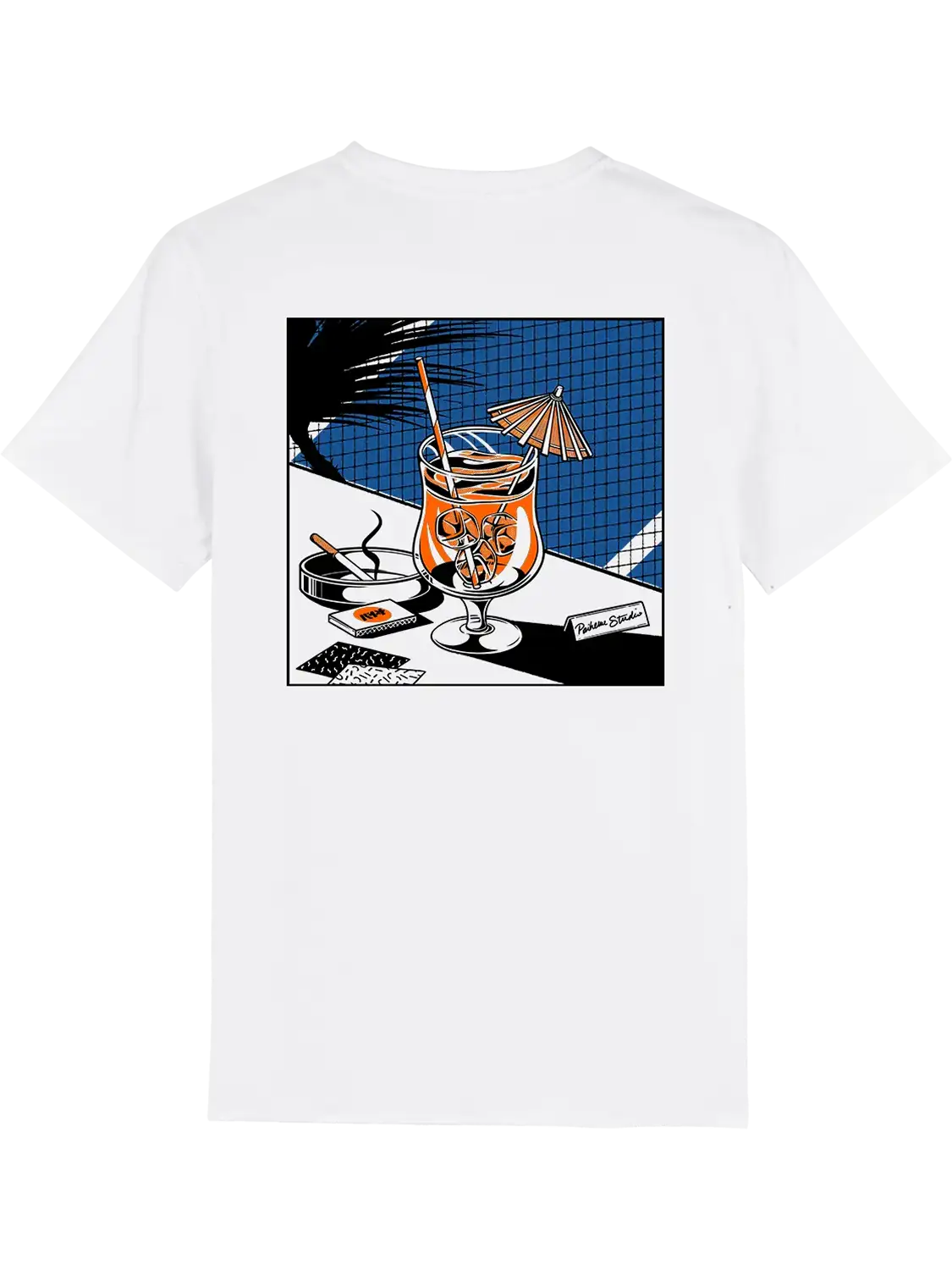 T shirt japon Cocktail, dos imprimé DTF