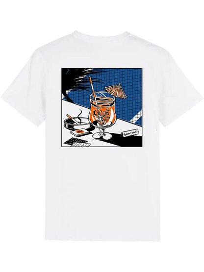 T shirt japon Cocktail, dos imprimé DTF