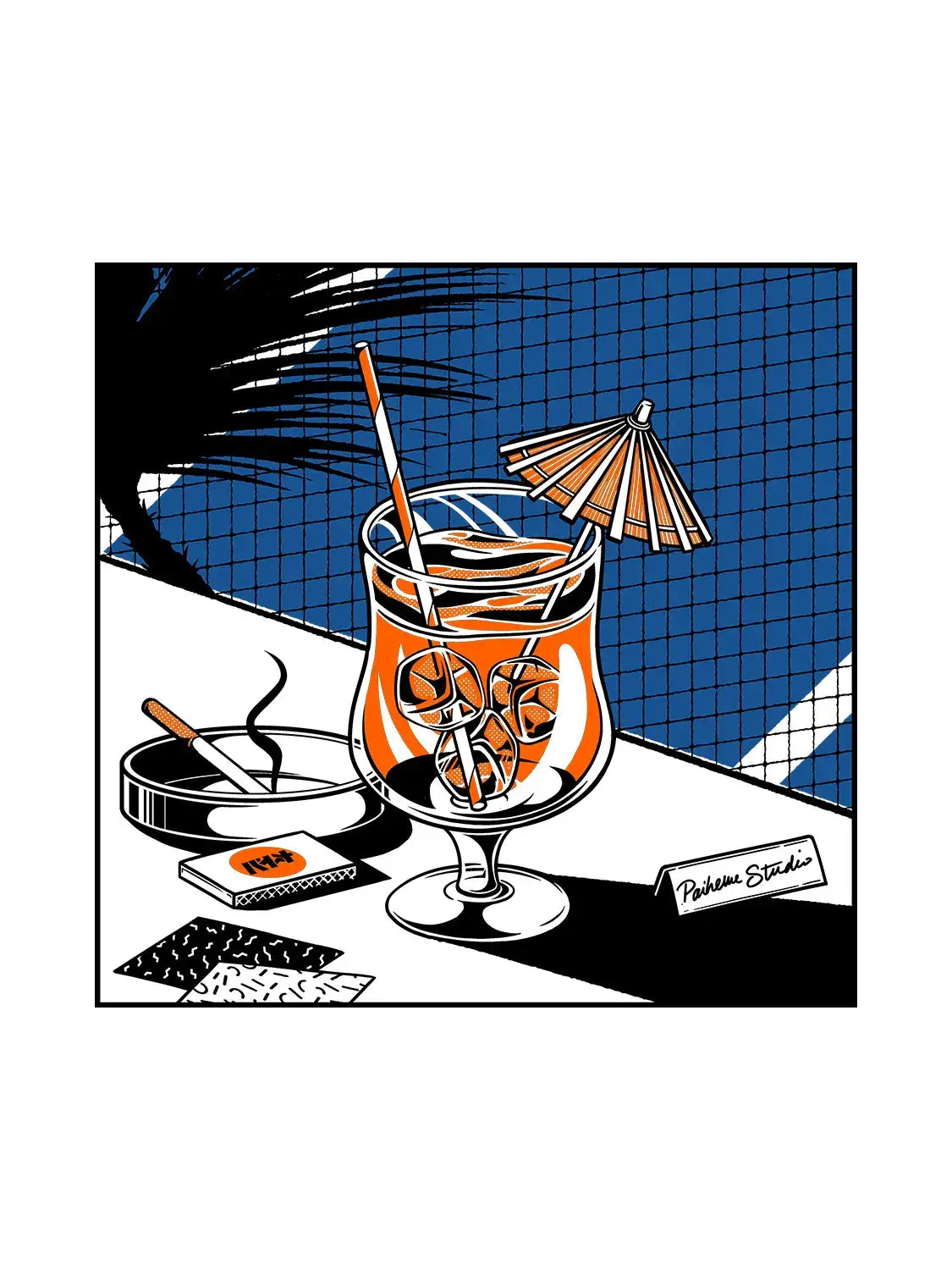T shirt japon Cocktail, visuel porté