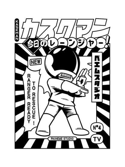 T shirt japon Kaskman, visuel porté