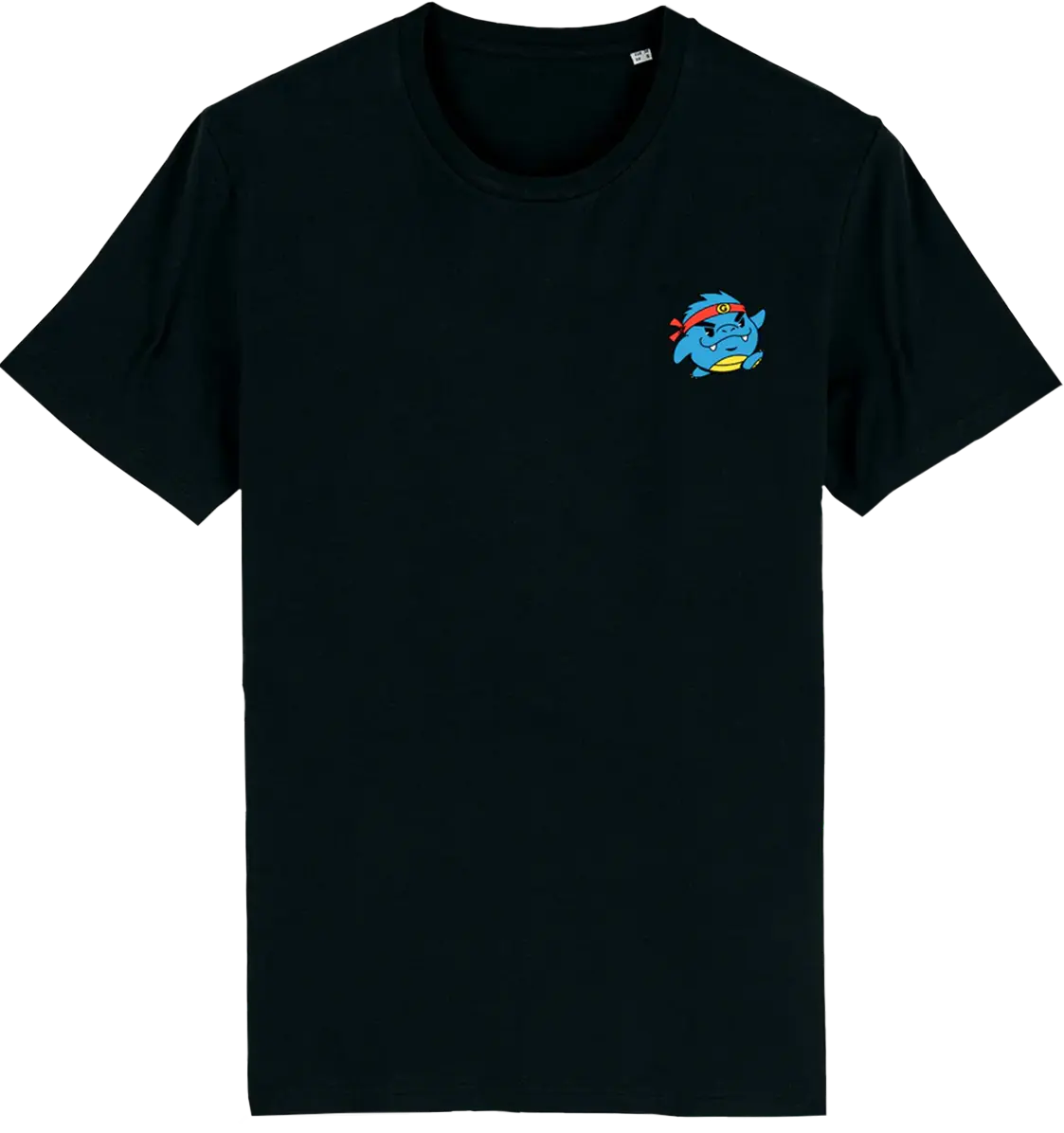 T shirt japon Pocket Kaiju, broderie côté cœur