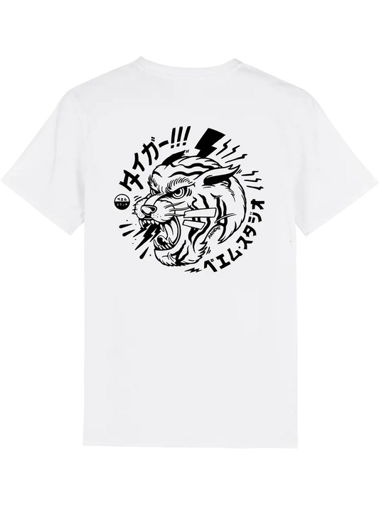 T shirt japon Taiga, dos imprimé DTF