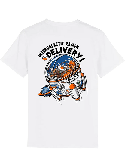 T shirt japonais Intergalactic Ramen, dos imprimé DTF