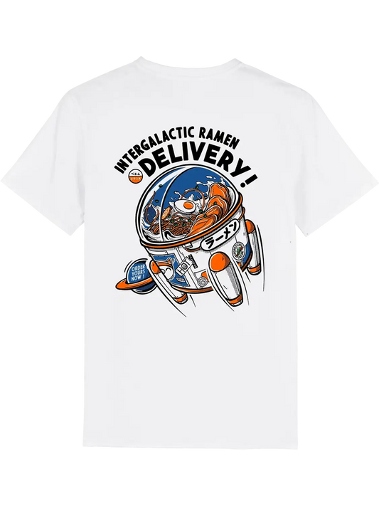 T shirt japonais Intergalactic Ramen, dos imprimé DTF