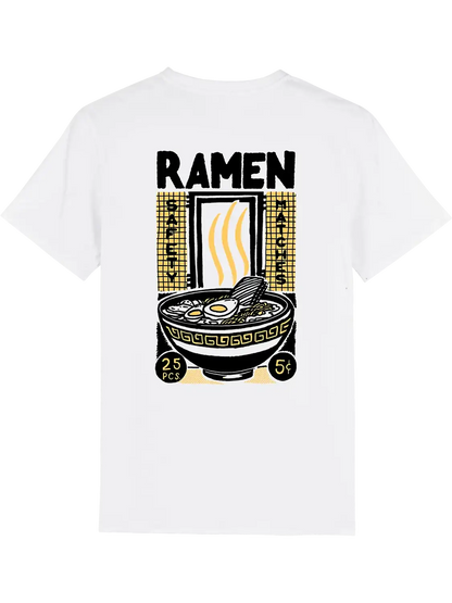 T shirt japonais Ramen, dos imprimé DTF