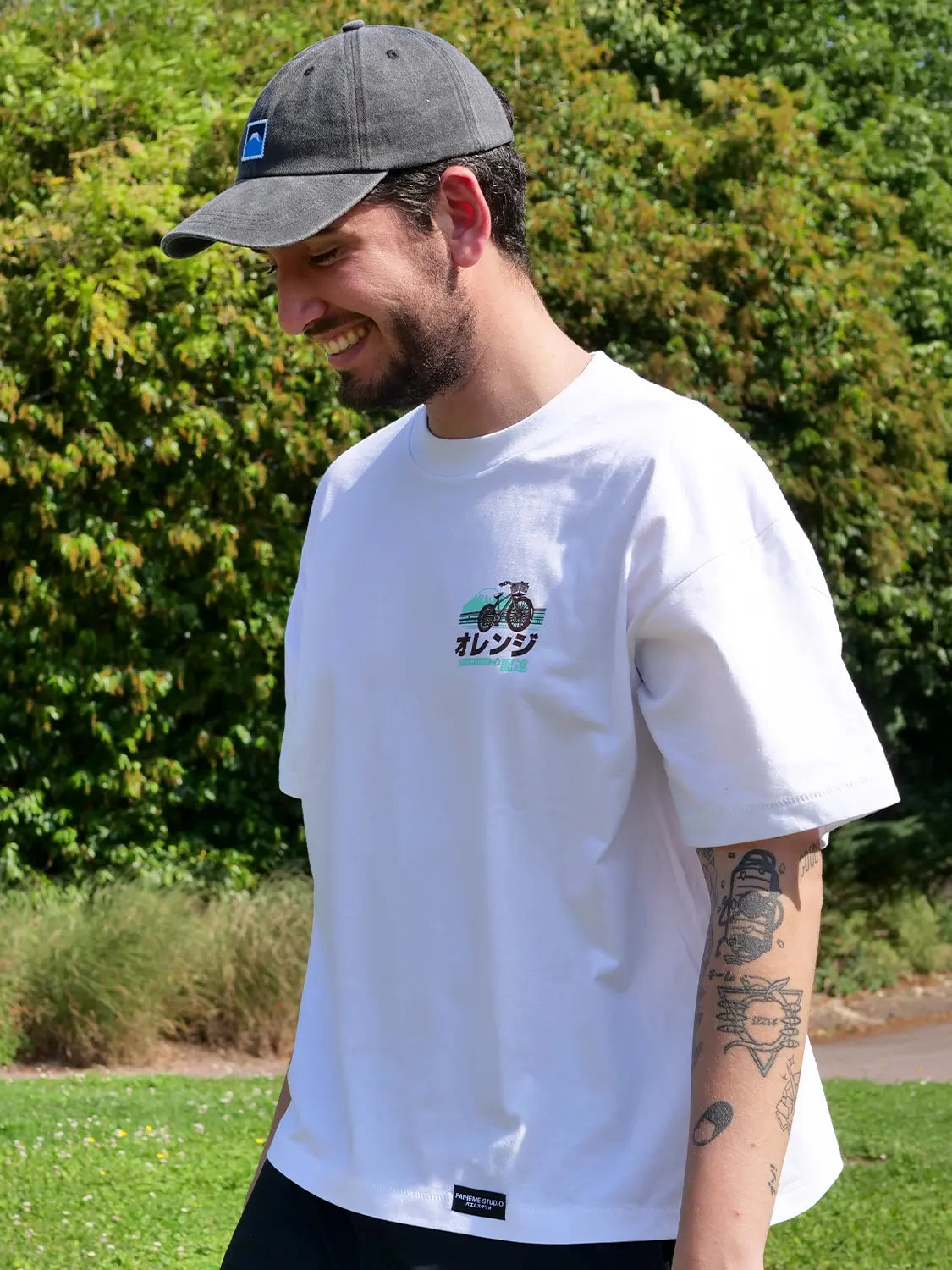 T shirt motif japonais Fuji Ride, photo face