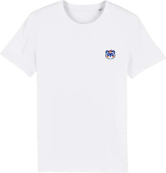 T shirt motif japonais Tanuki, broderie côté cœur