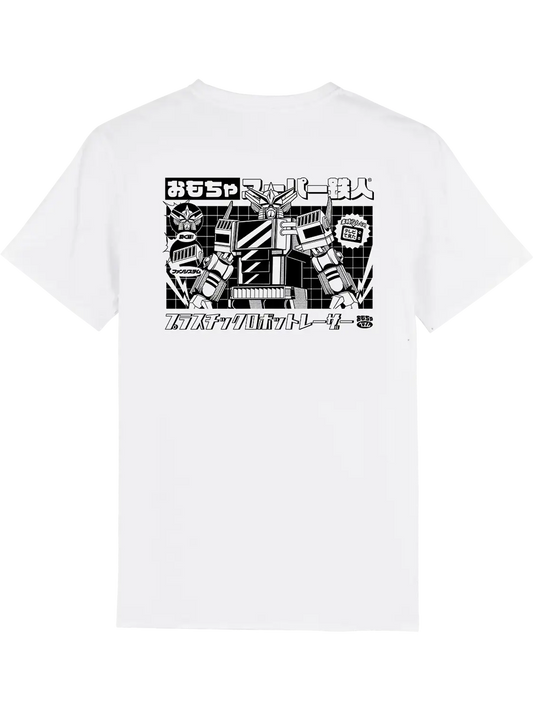 T shirt style japonais Robot, dos imprimé DTF