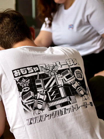 T shirt style japonais Robot, photo dos porté