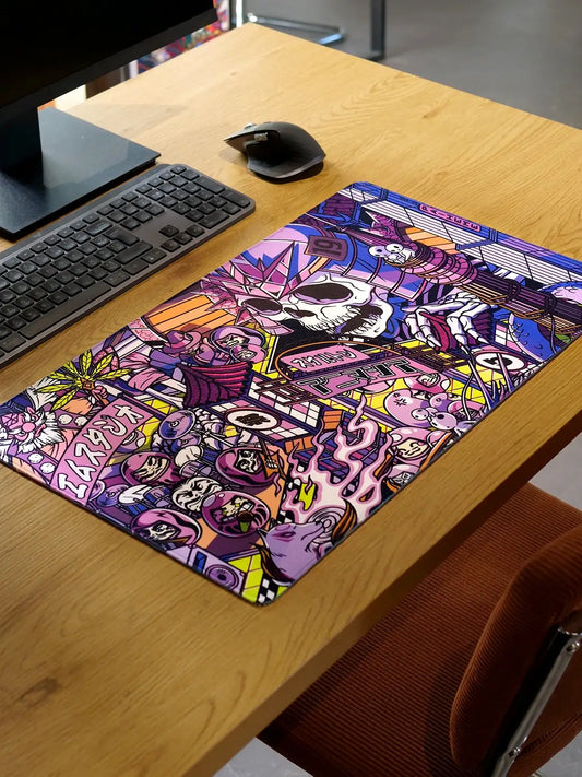 Tapis de souris style japonais Skeleton, vue complète